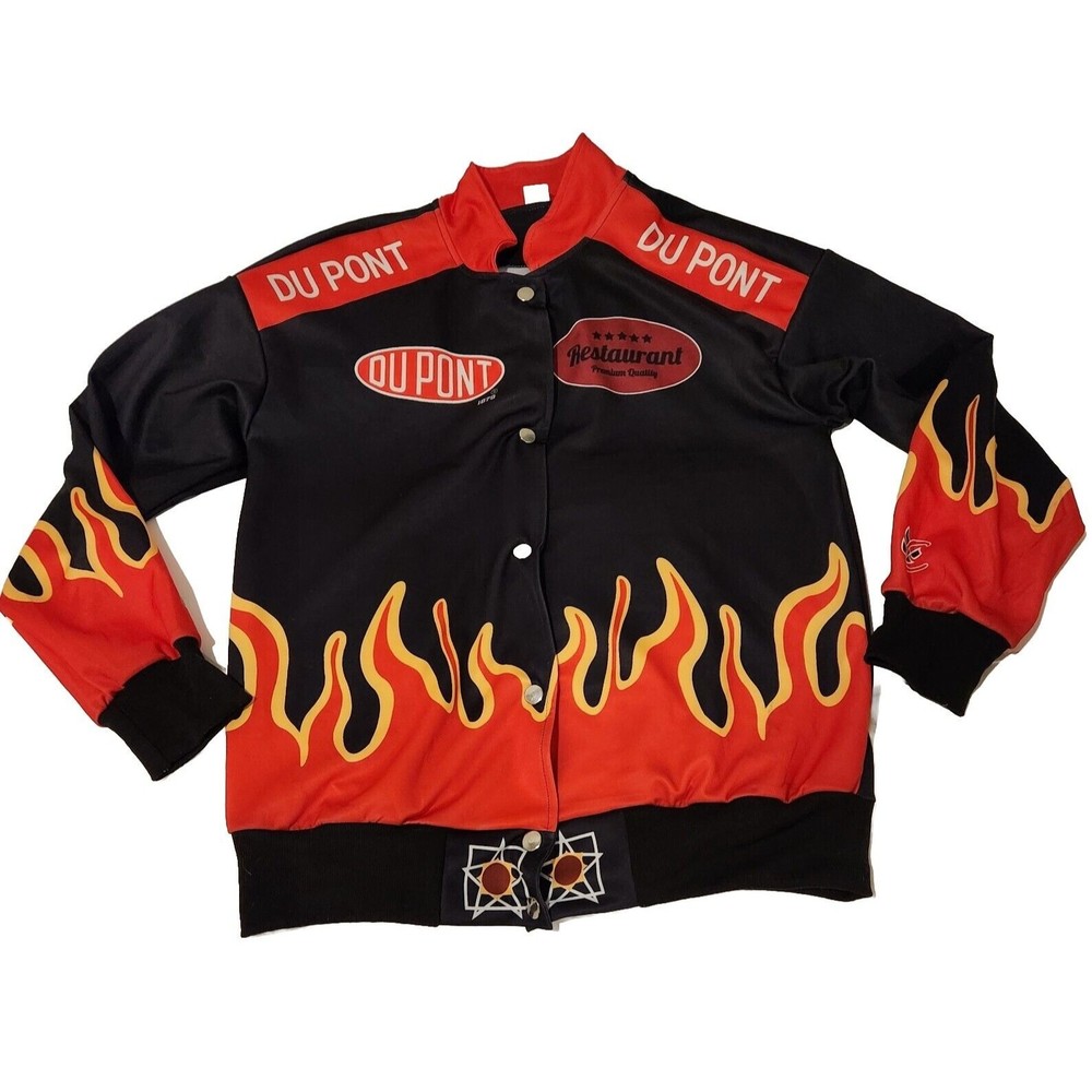 Dupont Flames‎ NASCAR Racing Restaurant Uniform Jacket Mens Size Medium
